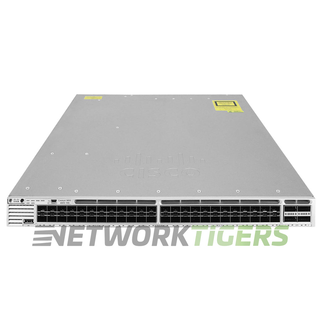 Cisco WS-C3850-48XS-S 48x 10GB SFP+ 4x 40GB QSFP+ F-B Airflow Switch
