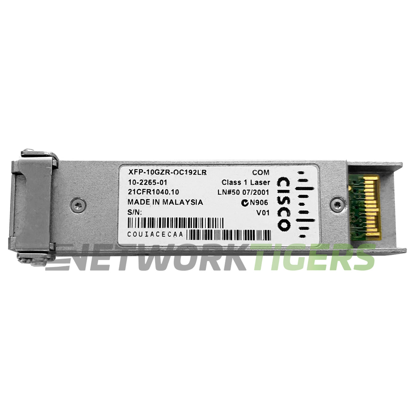 Cisco XFP10GZR192LR-RGD 10GB BASE-ZR 1550nm 80km DOM SMF XFP Transceiver