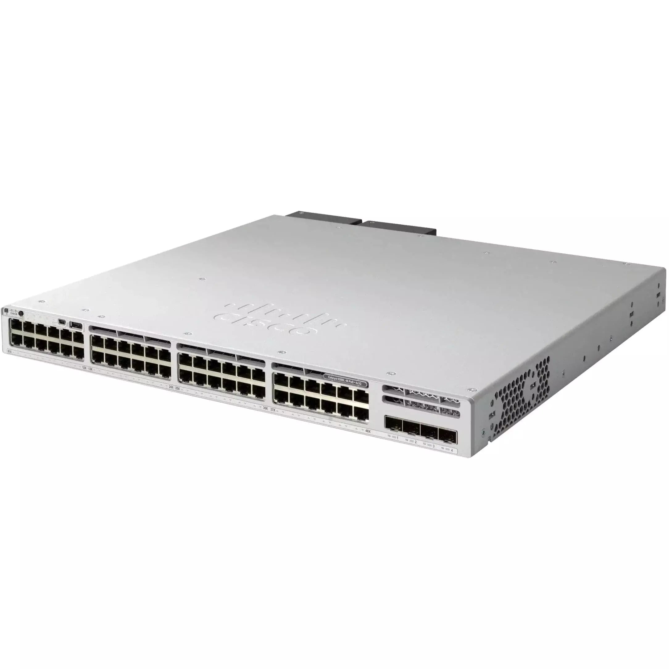 C9300L-48T-4X-A - Cisco Catalyst 9300 Switch with 48-port 1G copper, fixed 4x10G SFP+ uplinks, and Network Advantage