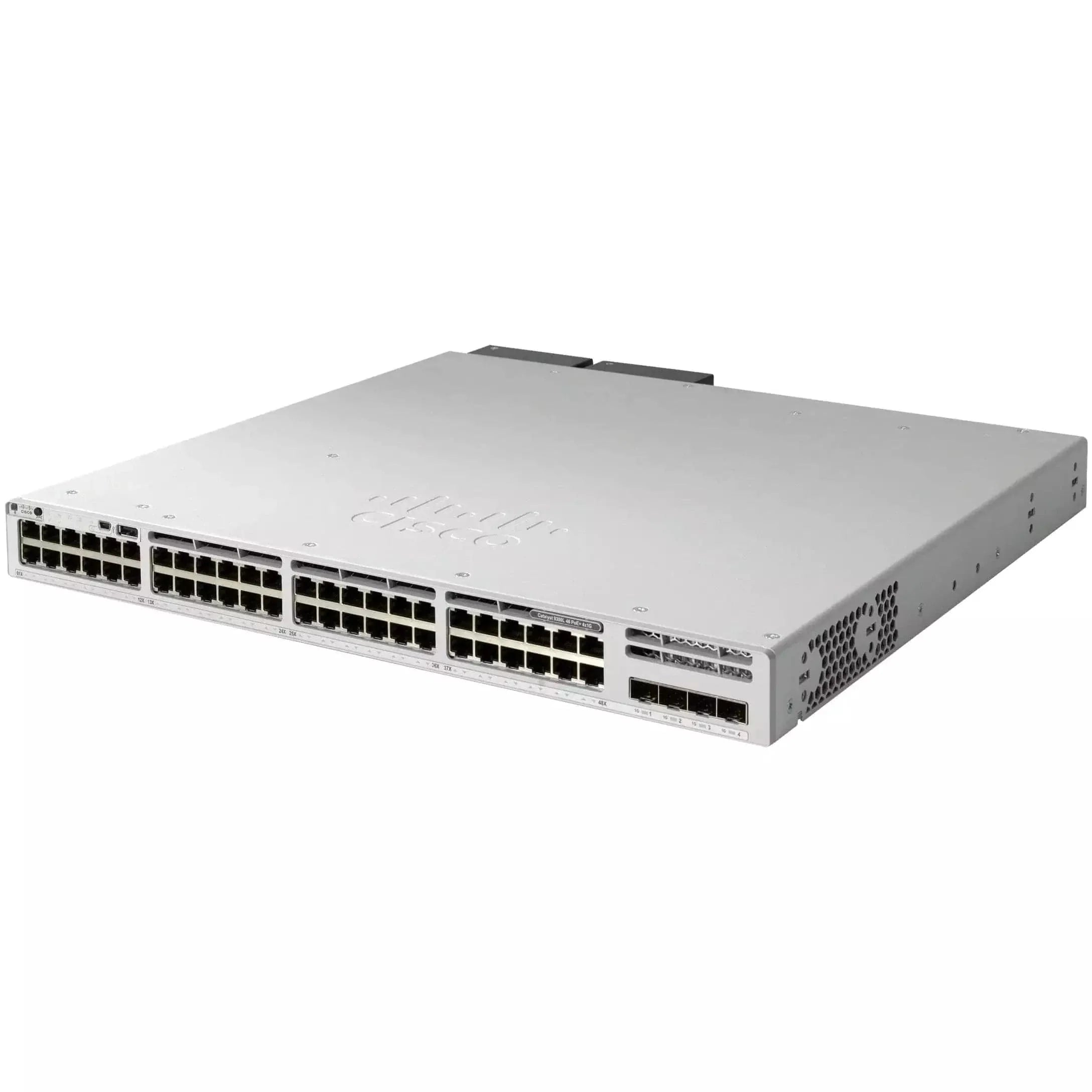 C9300L-48UXG-4X-E - Cisco Catalyst 9300 Switch with 48-ports ( 12x multiGigabit [10G/5G/2.5G/GE/FE] + 36x 1GE copper), fixed 4x10G SFP+ uplinks, UPOE, Network Essentials