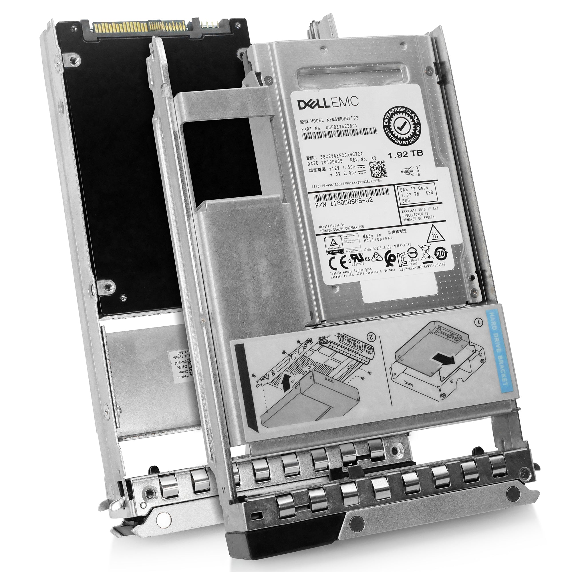 Dell G14 118000665-02 1.92TB 1 DWPD SAS 12Gb/s 3D TLC Hybrid 3.5in Solid State Drive