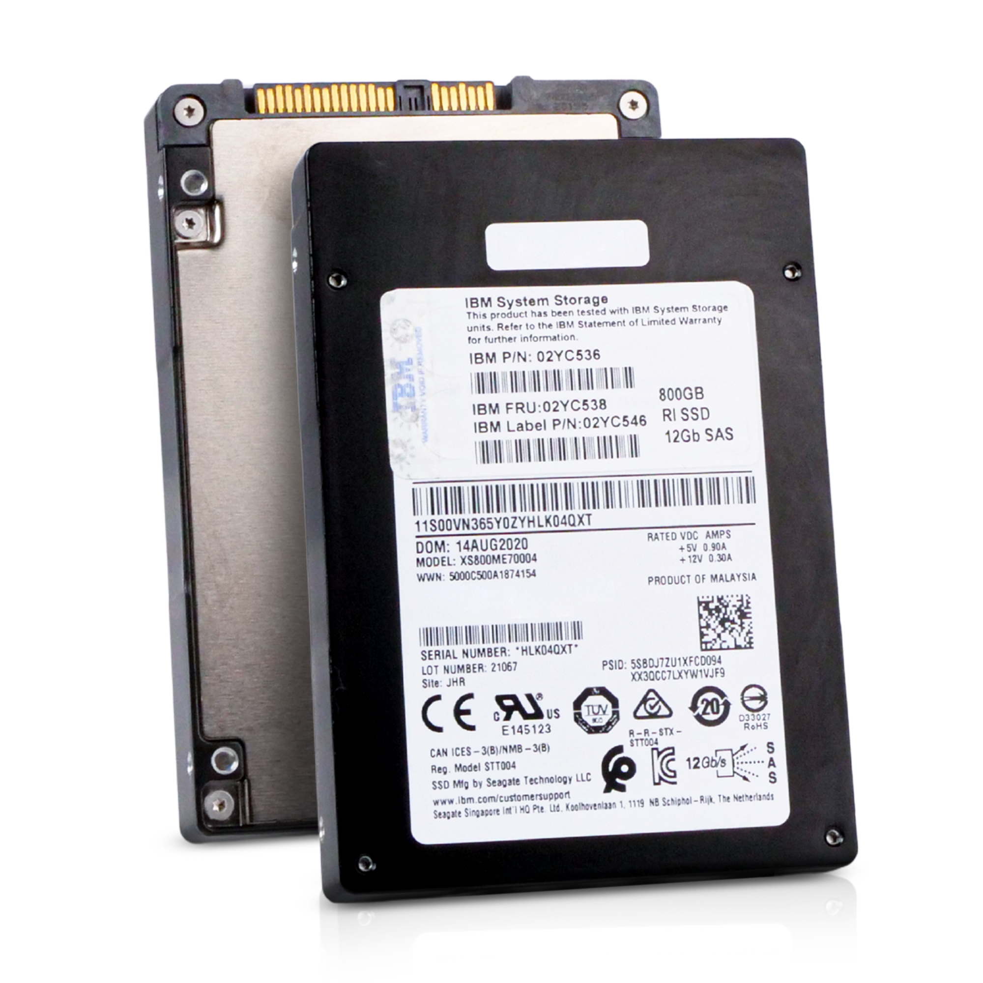 IBM/Seagate Nytro 3731 XS800ME70004 800GB 10 DWPD SAS 12Gb/s 3D eTLC 2.5in Refurbished SSD