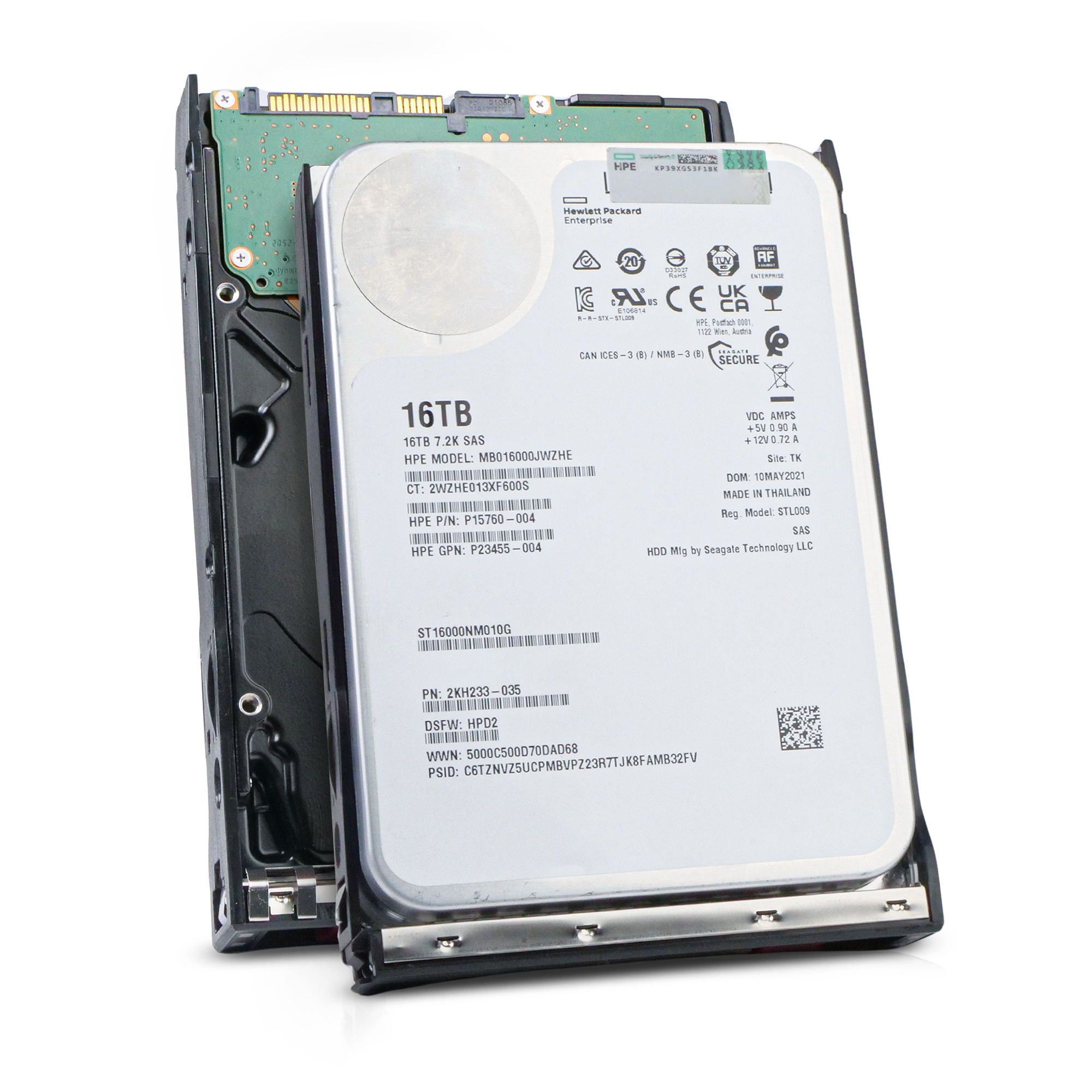 HP Generation 11 MB016000JWZHE P15760-004 16TB 7.2K RPM SAS 12Gb/s 512e 256MB 3.5in HDD