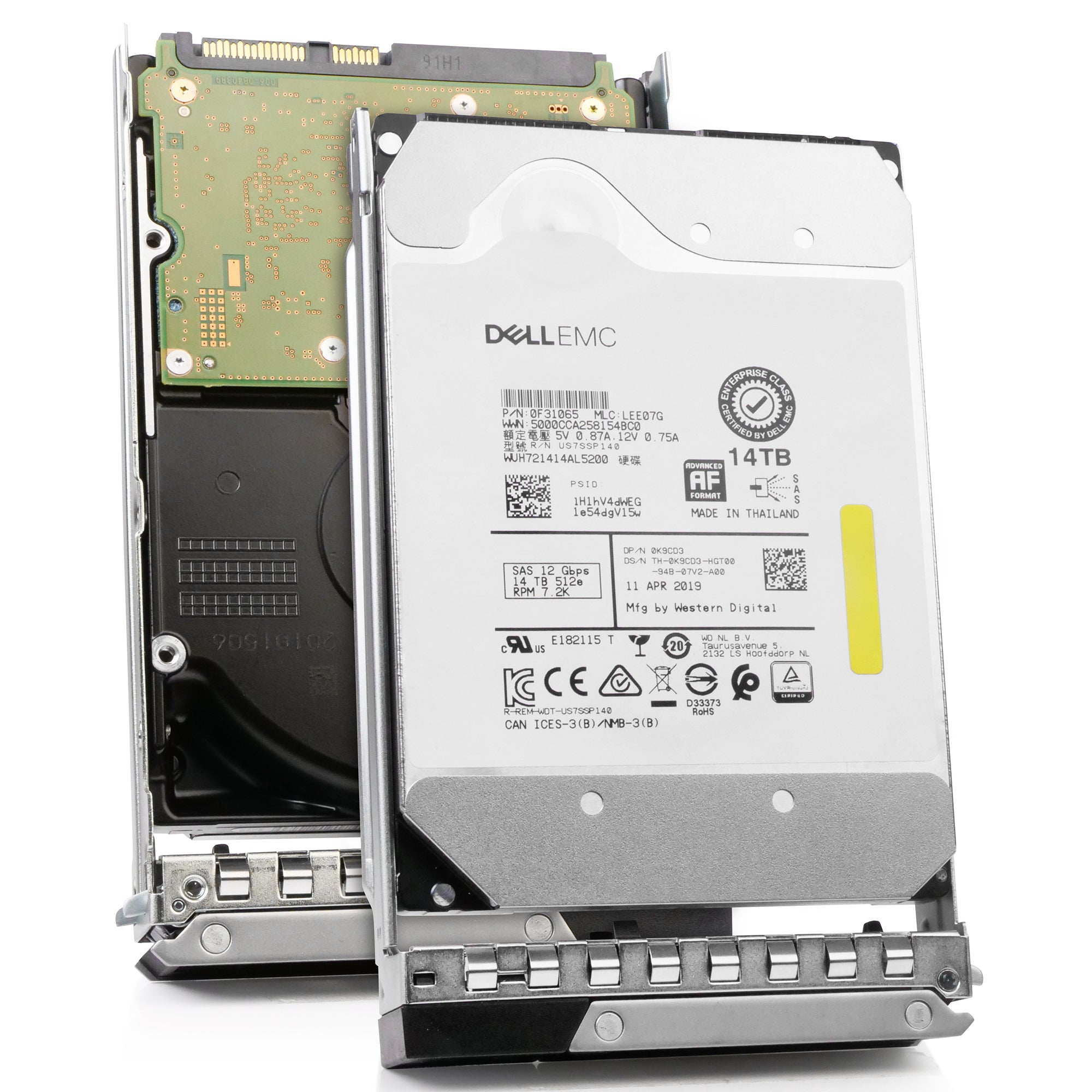 Dell G14 0K9CD3 14TB 7.2K RPM SAS 12Gb/s 512e 512MB 3.5in HDD
