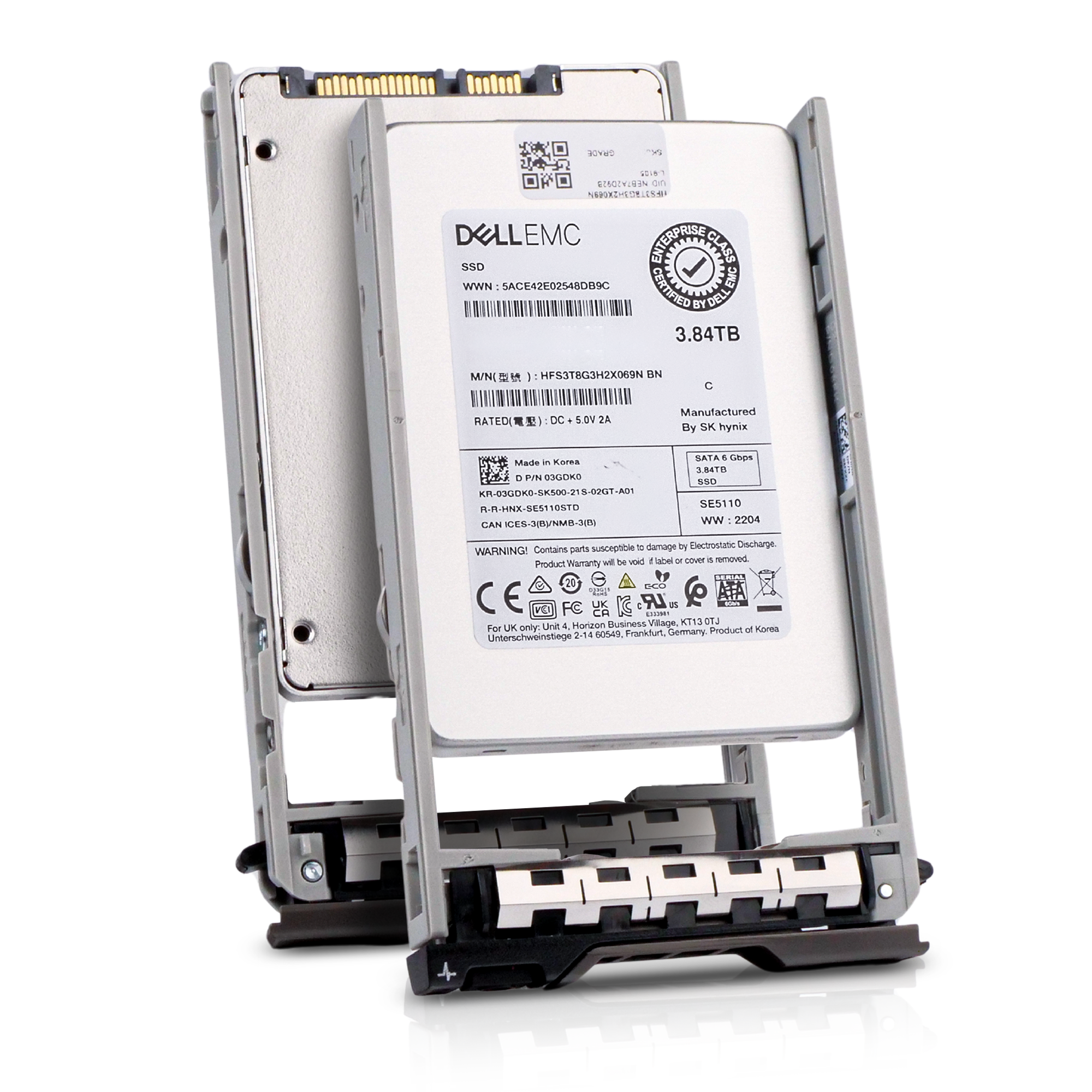 Dell G13 400-BCRU 3.84TB 1 DWPD SATA 6Gb/s 3D TLC 2.5in Refurbished SSD