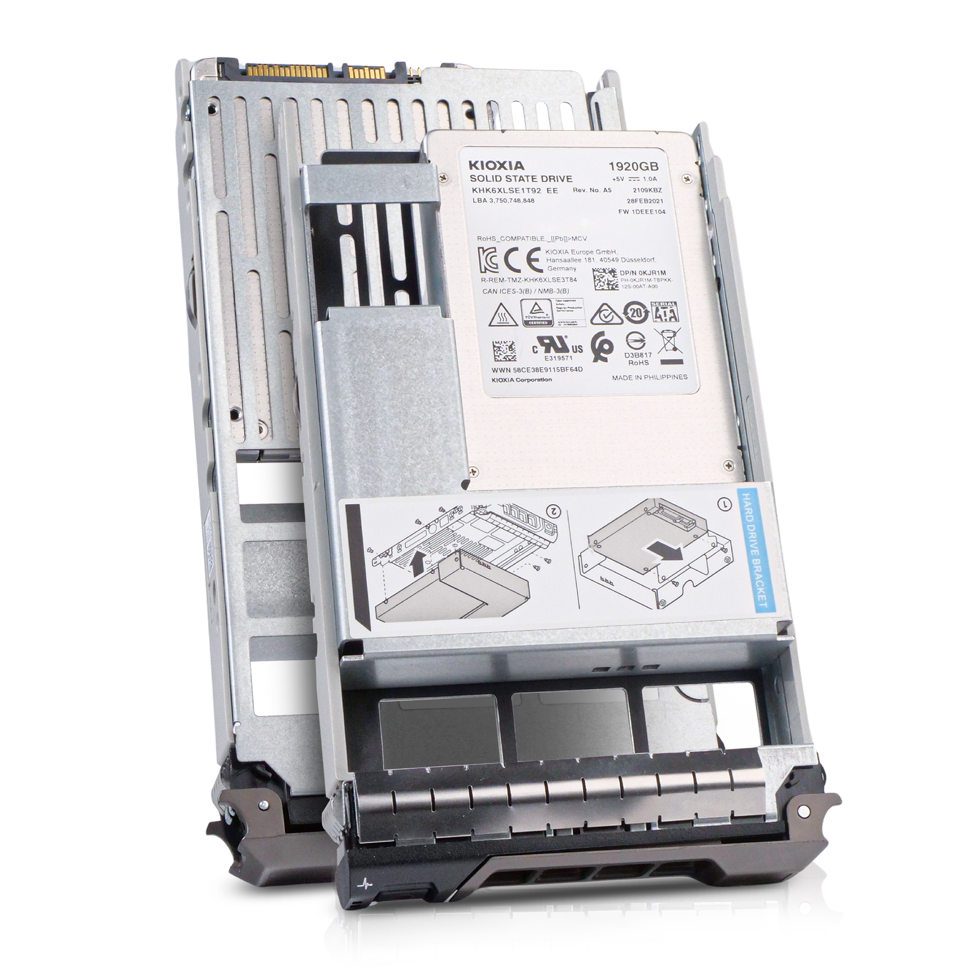 Dell G13 0KJR1M 1.92TB 0.6 DWPD SATA 6Gb/s 3D TLC Hybrid 3.5in Refurbished SSD