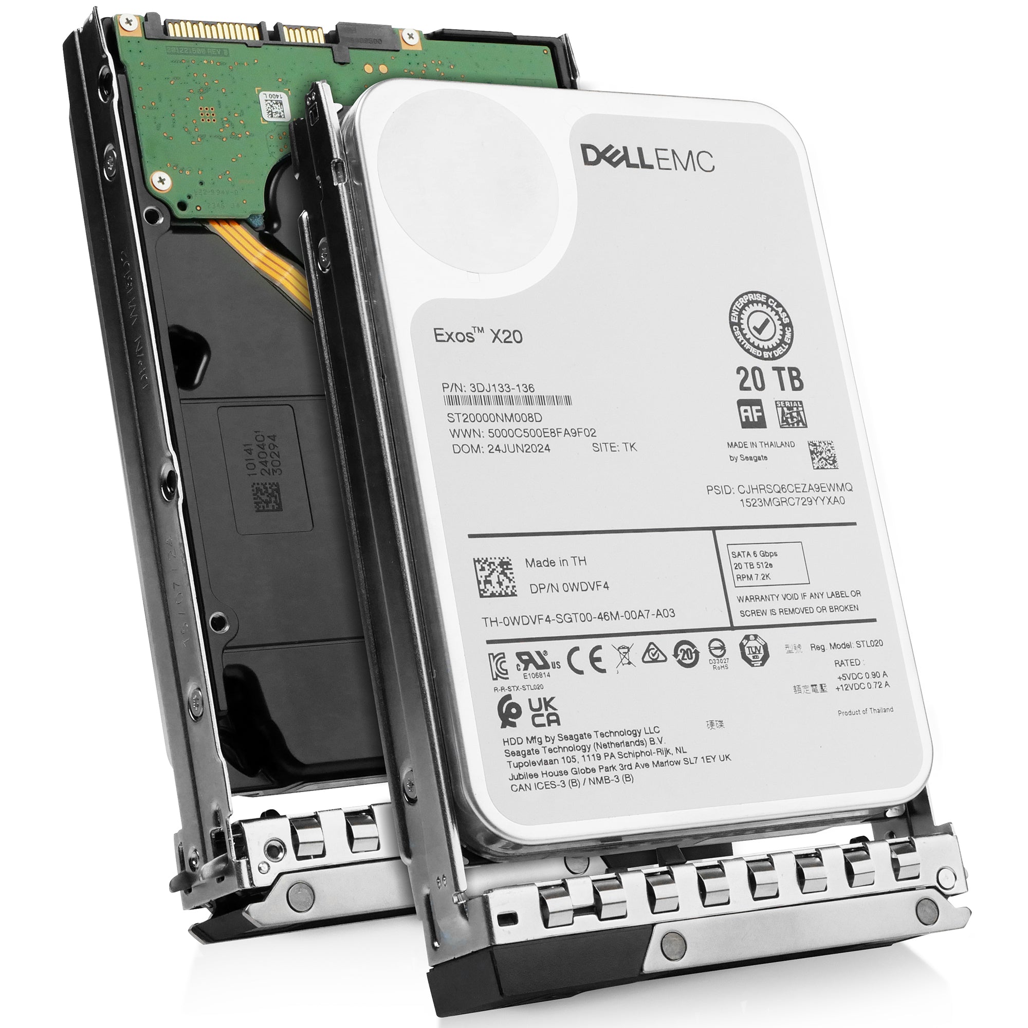 Dell G14 0WDVF4 20TB 7.2K RPM SATA 6Gb/s 512e 3.5in Hard Drive