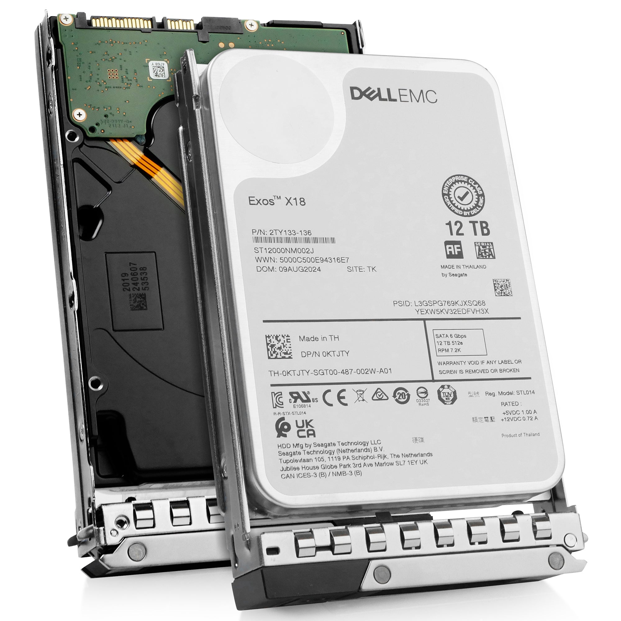 Dell G14 400-AWMV 12TB 7.2K RPM SATA 6Gb/s 512e 3.5in Hard Drive