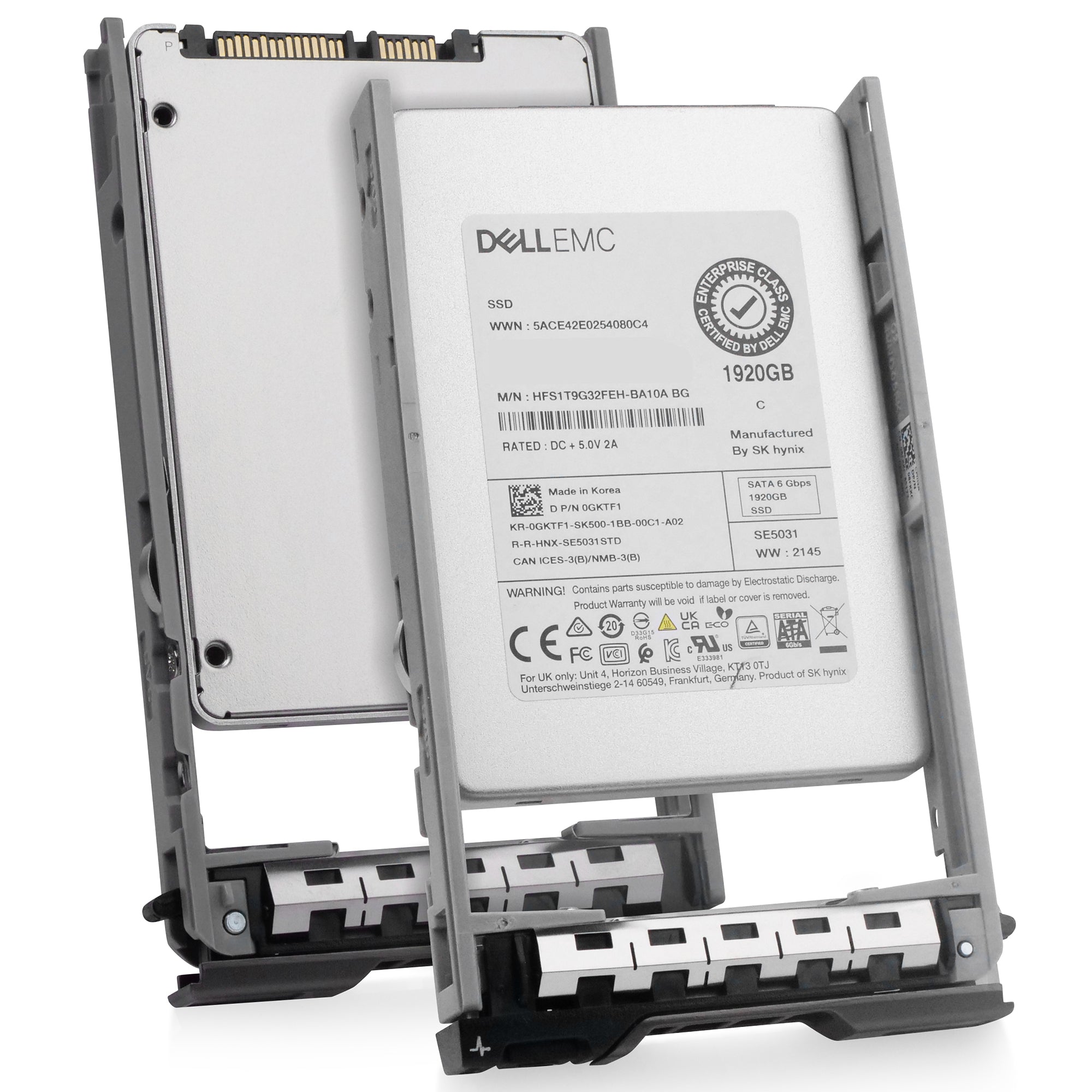 Dell G13 43T83 1.92TB 3 DWPD SATA 6Gb/s Mixed Use 3D TLC 2.5in Refurbished SSD