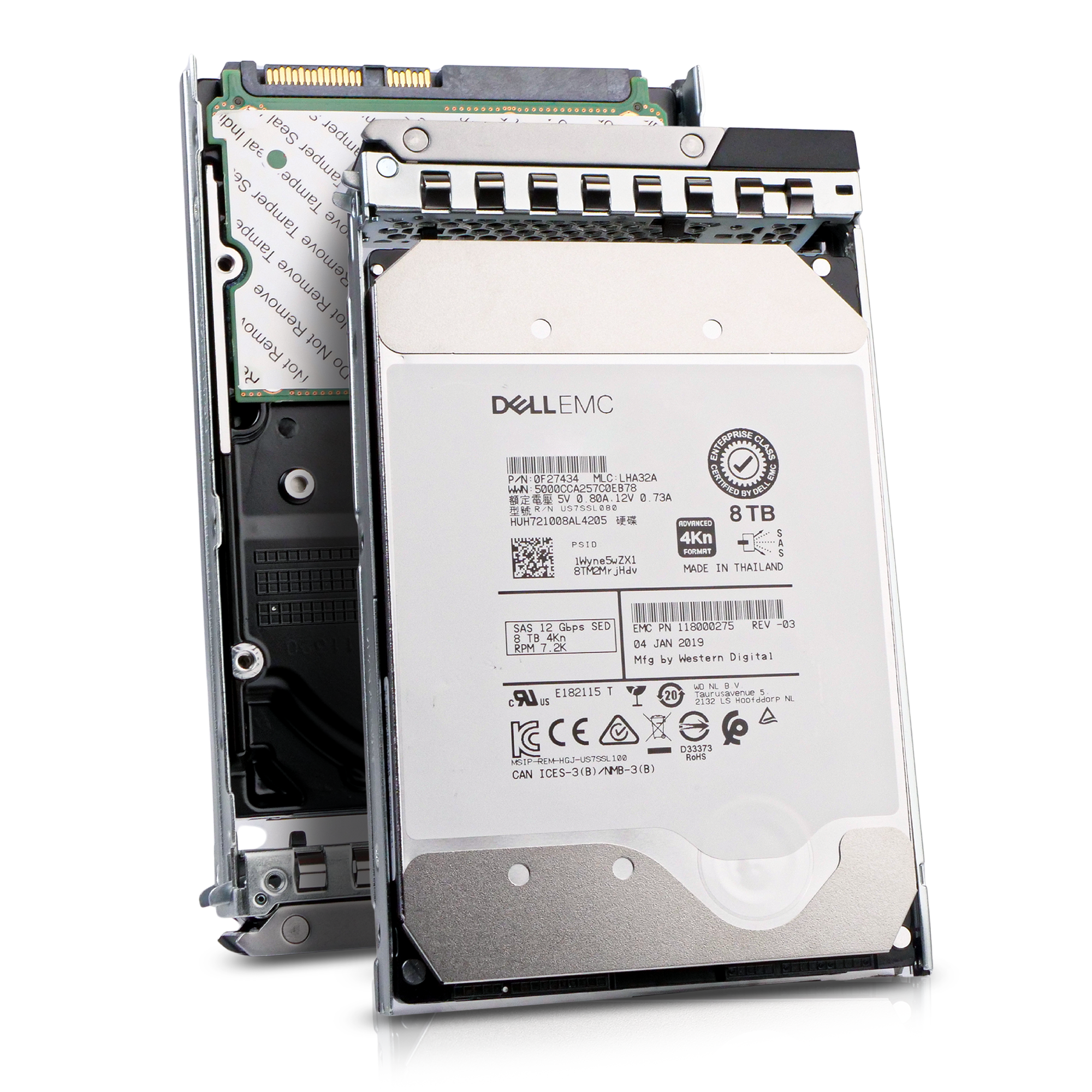 Dell G14 118000275 8TB 7.2K RPM SAS 12Gb/s 4Kn 256MB 3.5in HDD