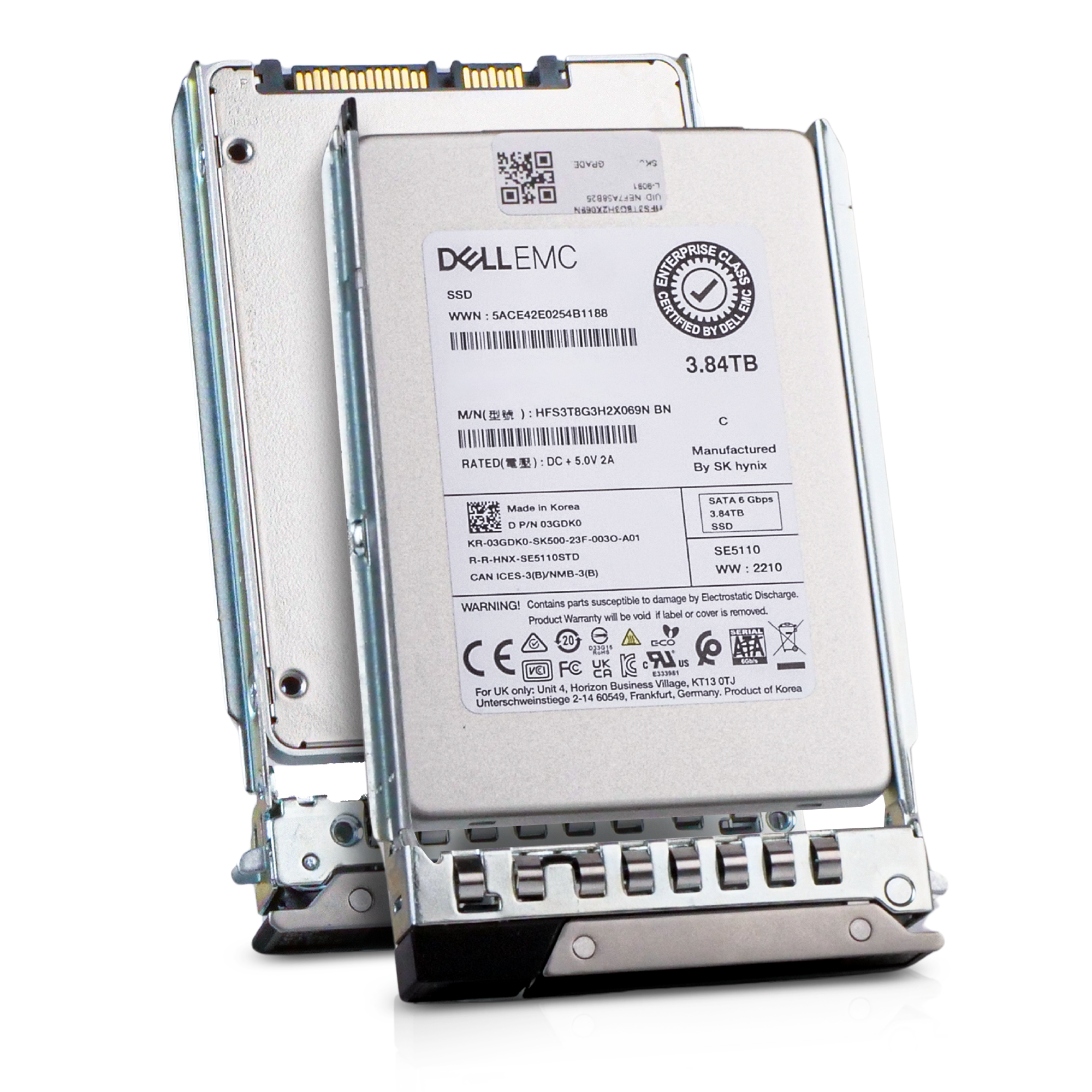 Dell G14 CHF46 3.84TB 1 DWPD SATA 6Gb/s 3D TLC 2.5in Refurbished SSD