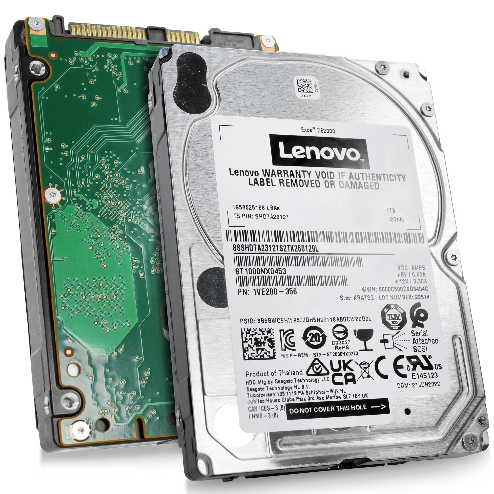 Seagate Exos 7E2000 ST1000NX0453 1TB 7.2K RPM SAS 12Gb/s 512n 2.5in Hard Drive