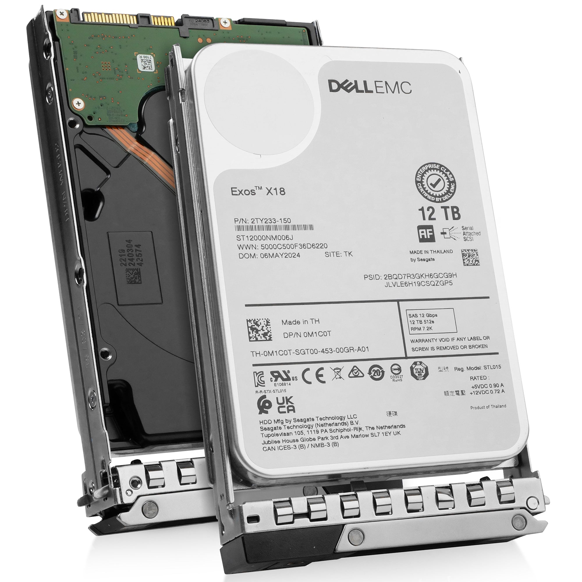 Dell G14 400-AXLM 12TB 7.2K RPM SAS 12Gb/s 512e 3.5in Hard Drive