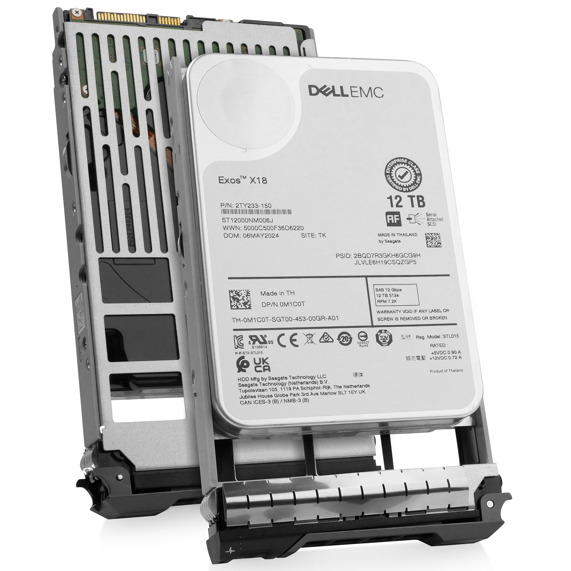 Dell G13 NFWH2 12TB 7.2K RPM SAS 12Gb/s 512e 3.5in Refurbished HDD