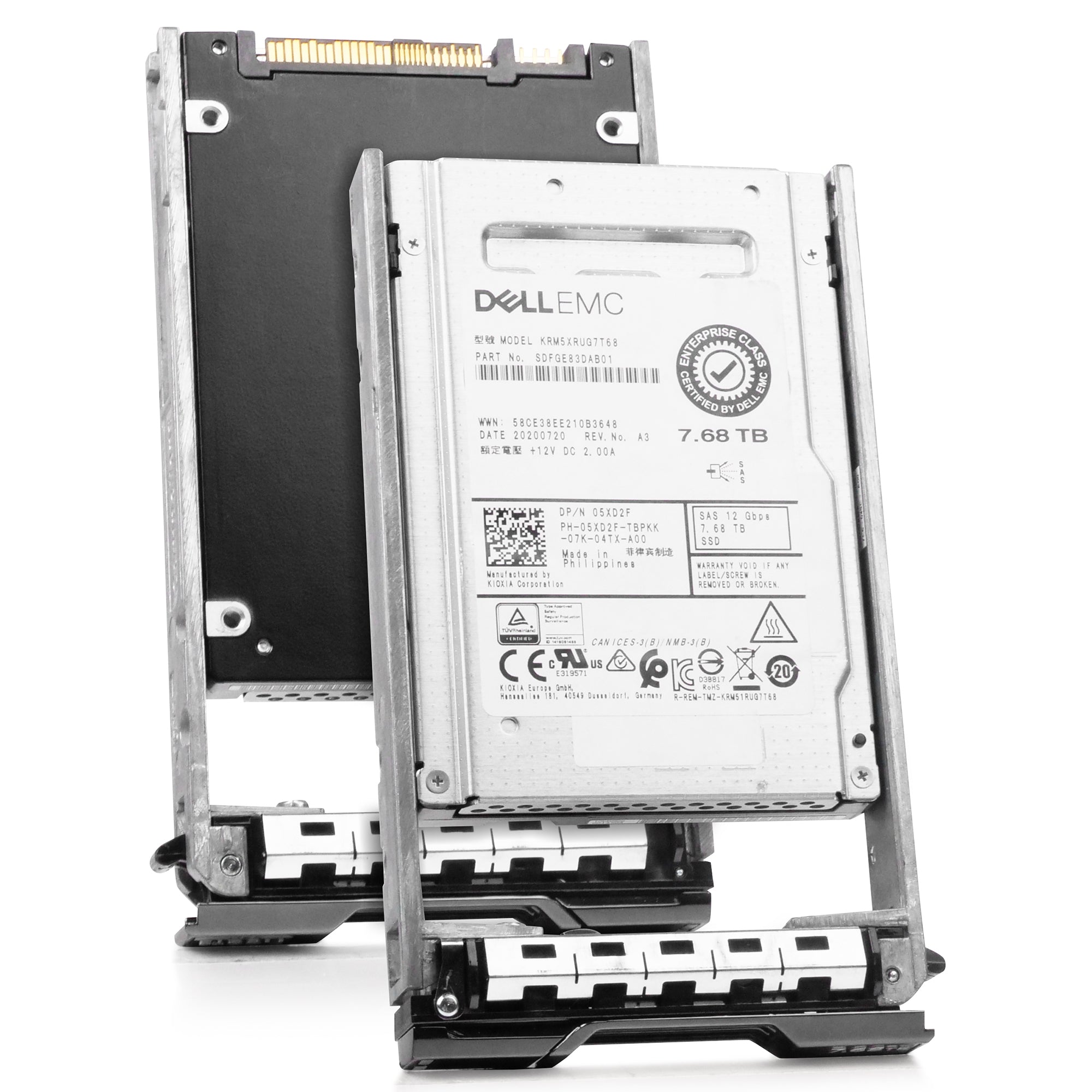 Dell G13 05XD2F 7.68TB 1 DWPD SAS 12Gb/s 3D TLC 2.5in Refurbished SSD