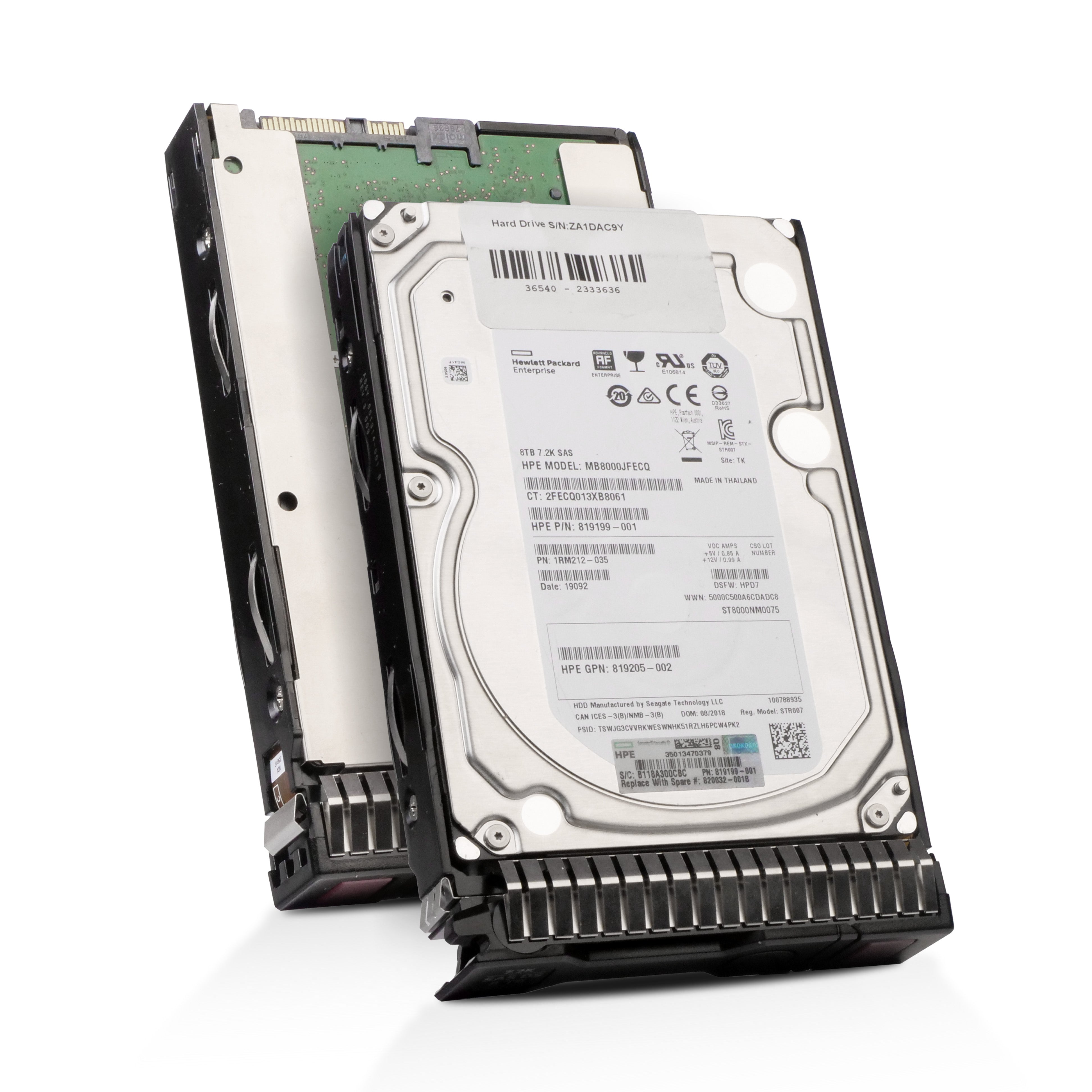 HP Generation 8 819199-001 MB8000JFECQ 8TB SAS 12Gb/s 512e 3.5in Refurbished HDD