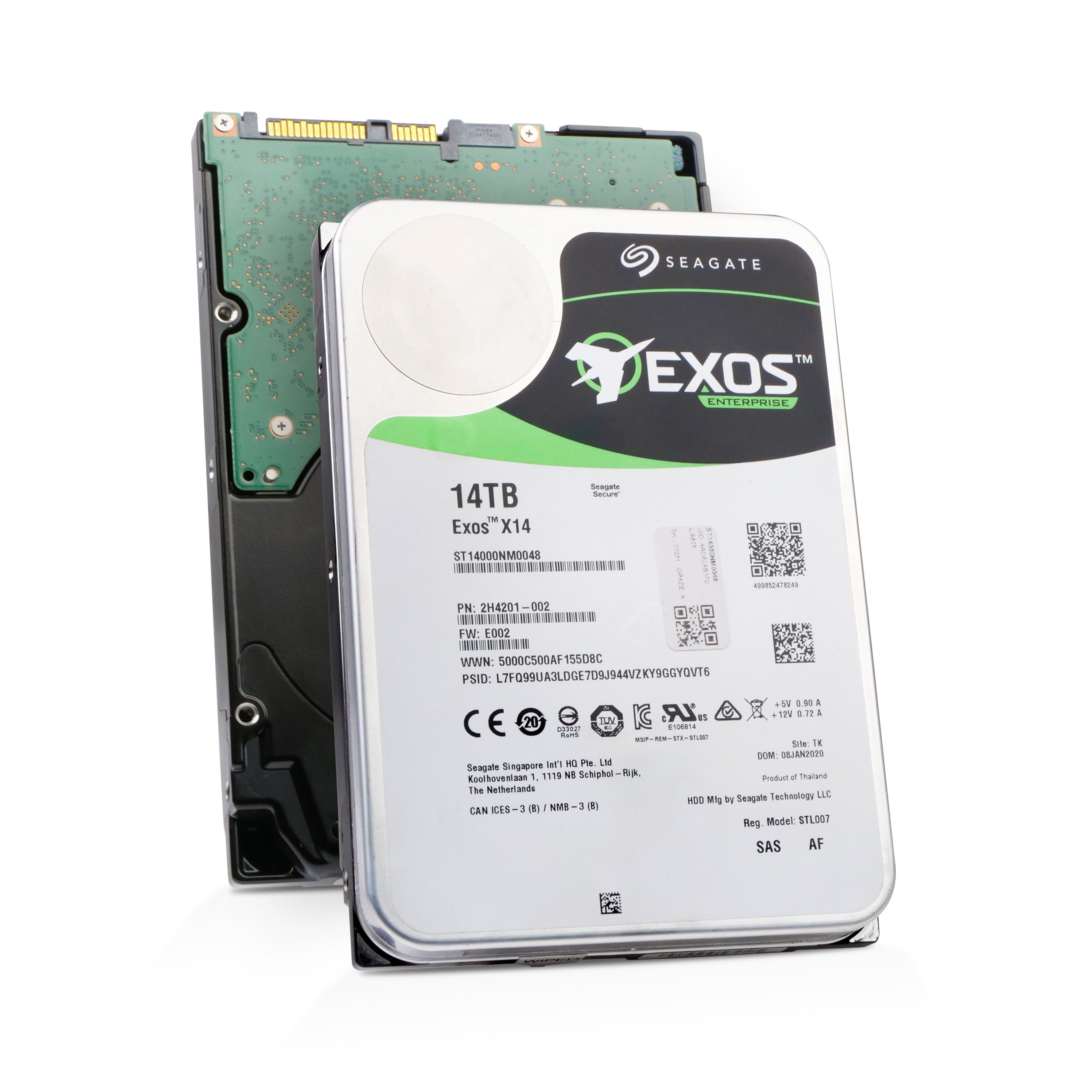 Seagate Exos X14 ST14000NM0048 14TB 7.2K RPM SAS 12Gb/s 512e/4Kn 256MB 3.5" FastFormat HDD
