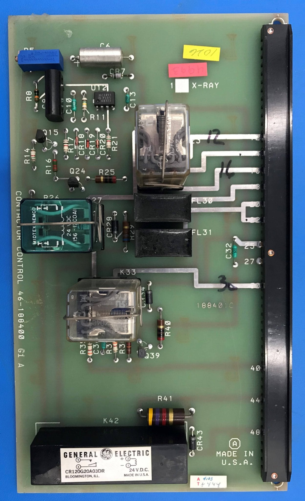 Contactor Control BOARD(46-188400 G1 A) GE Advantx