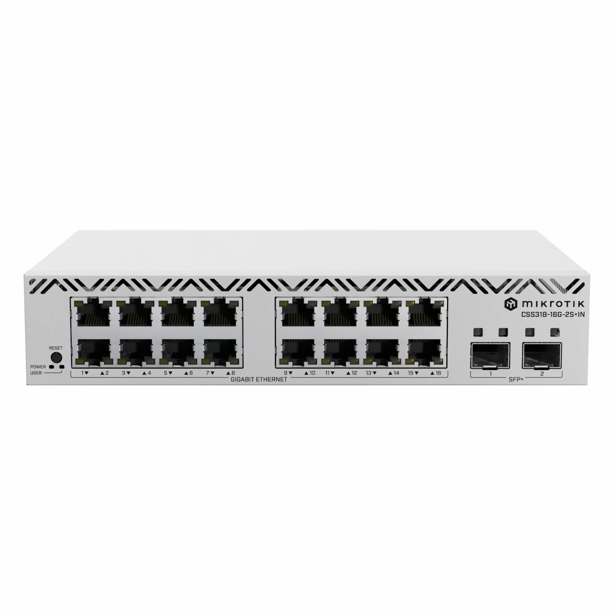 Mikrotik 16x GbE RJ45 + 2x SFP+ 10G Managed Smart Switch (CSS318-16G-2S+IN)