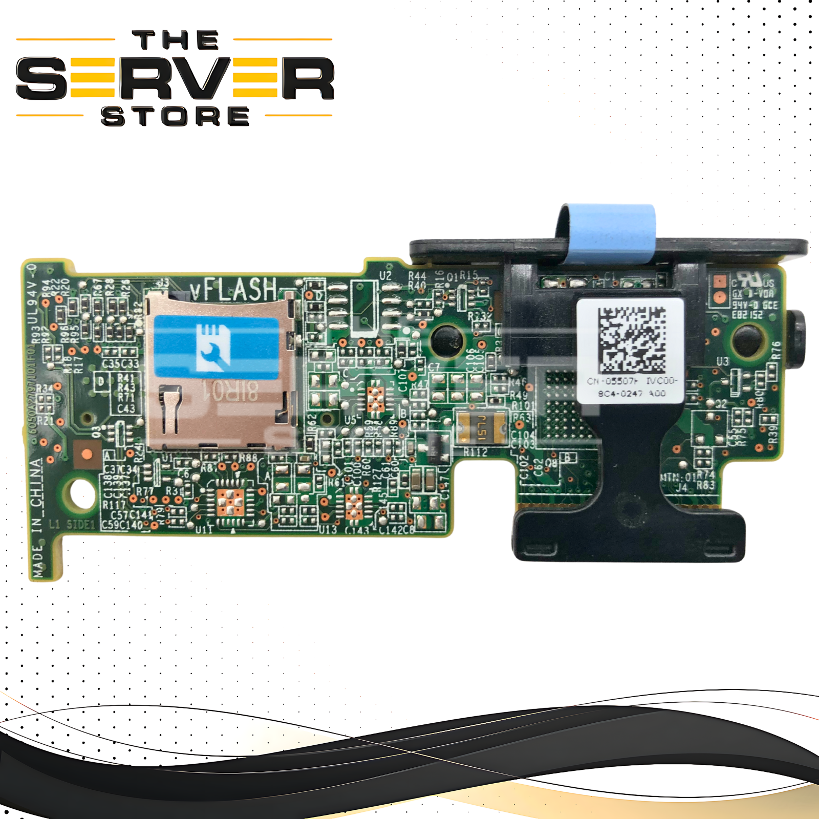 Dell EMC PowerEdge 14G iDRAC vFlash SD Card Reader Module for R440, R540, R640, R740 Servers. P/N: 5507H, 05507H.