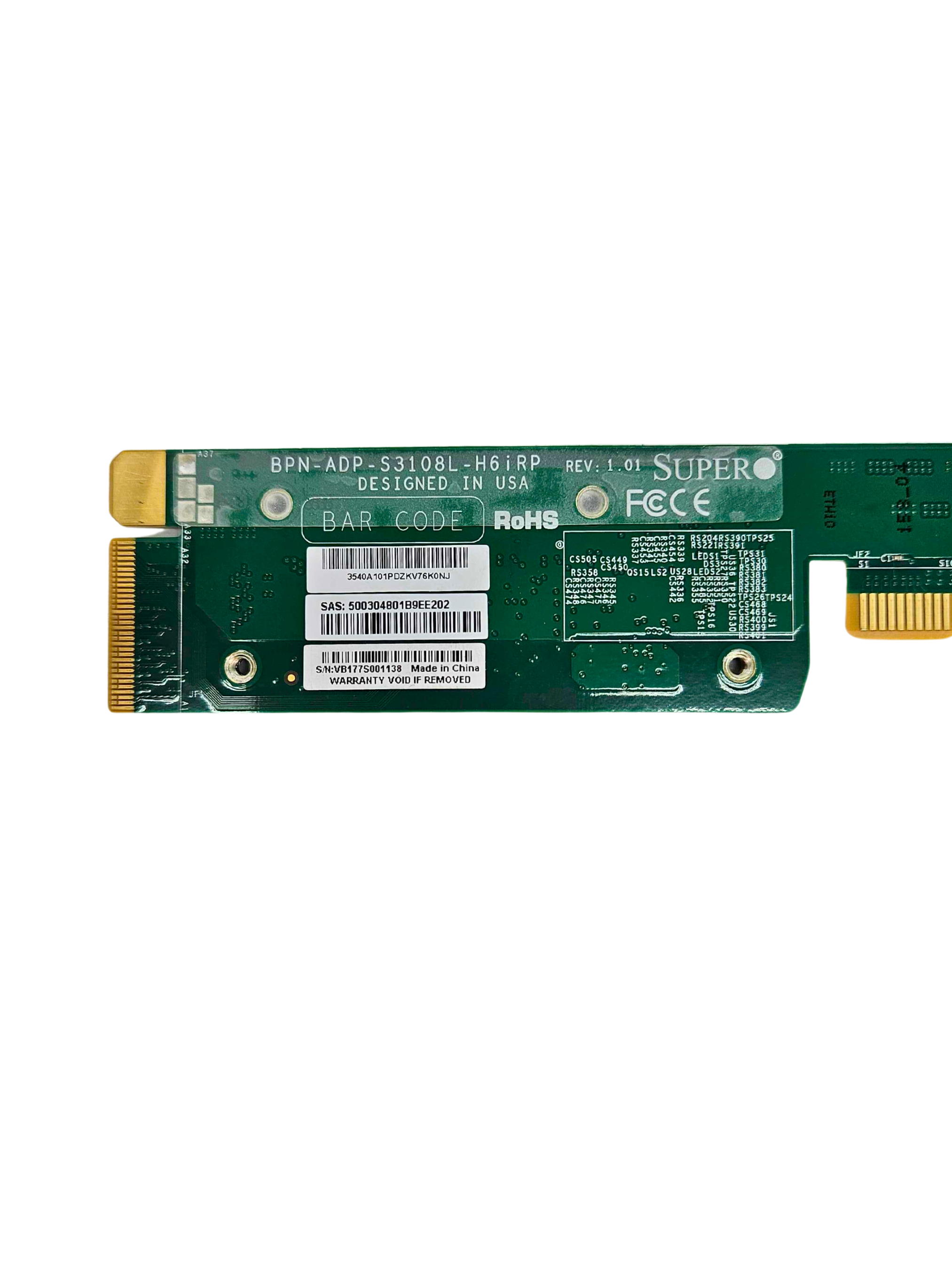 Supermicro LSI 3108 SAS3 12Gb/s Mezzanine RAID Controller BPN-ADP-S3108L-H6IRP