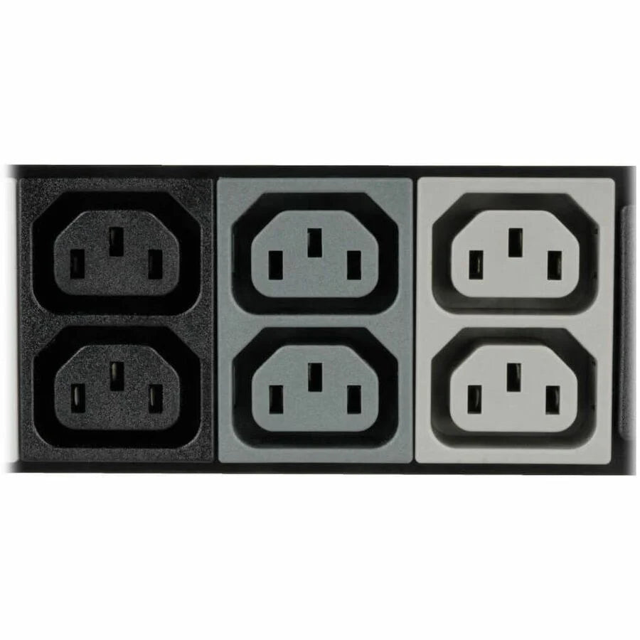Eaton Tripp Lite Series 8.6kW 208/120V 3-Phase Basic PDU - 48 Outlets (36 C13, 6 C19, 6 5-15/20R), L21-30P Input, 6 ft. Cord, 70 in. 0U Rack