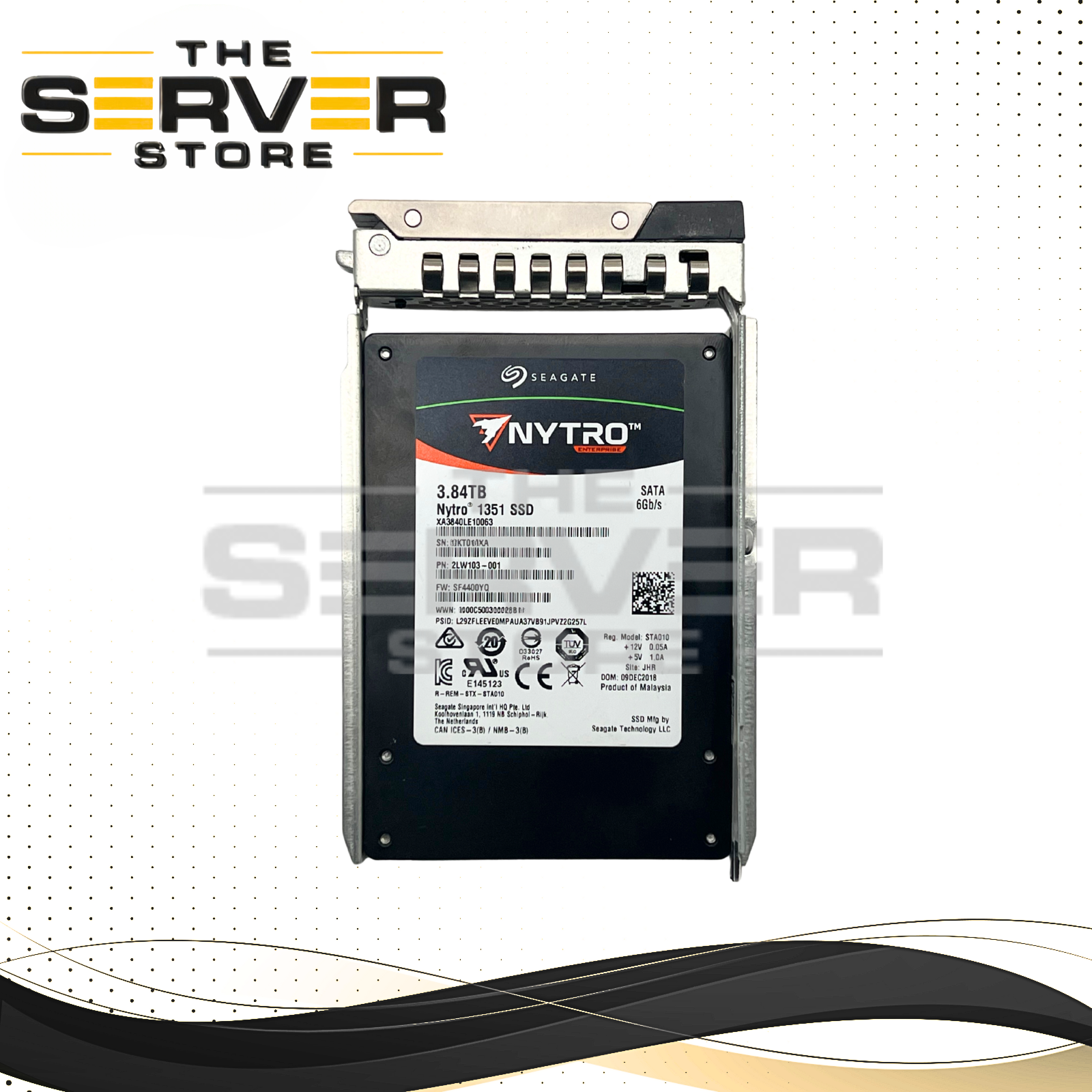Seagate 3.84TB SATA 6G RI SFF 2.5" SED SSD Nytro 1351 Series XA3840LE10063 Dell PowerEdge Server Gen 16th 15th 14th