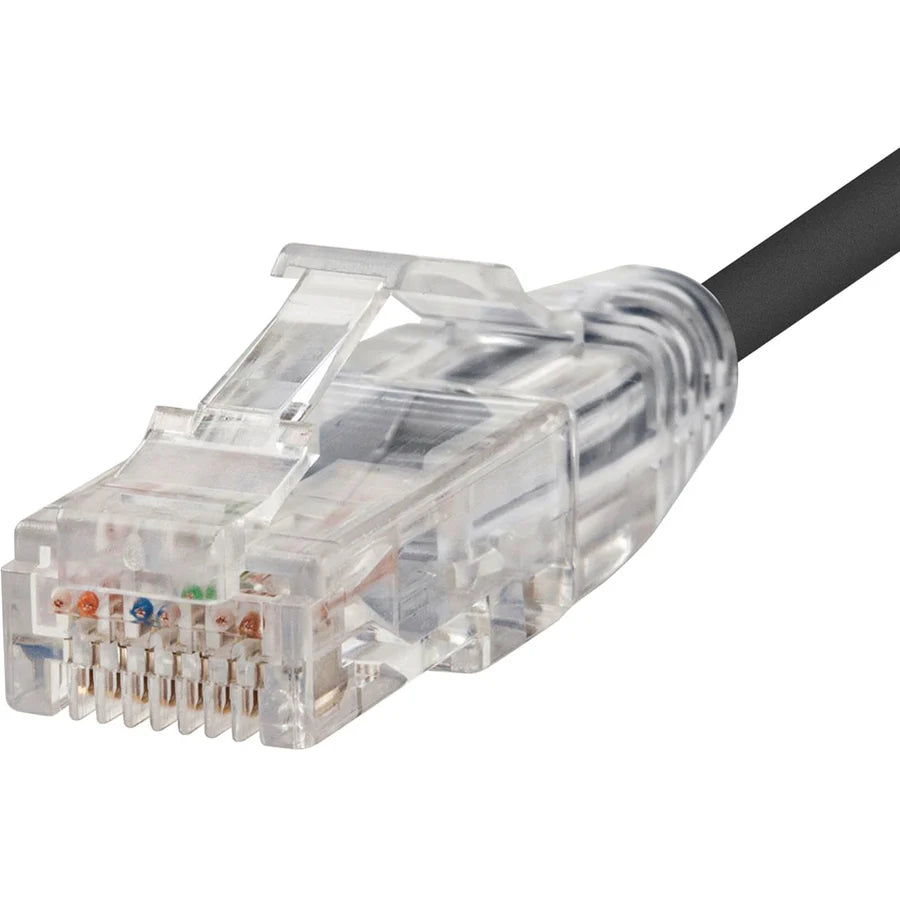 Monoprice SlimRun Cat6 28AWG UTP Ethernet Network Cable, 10ft Black