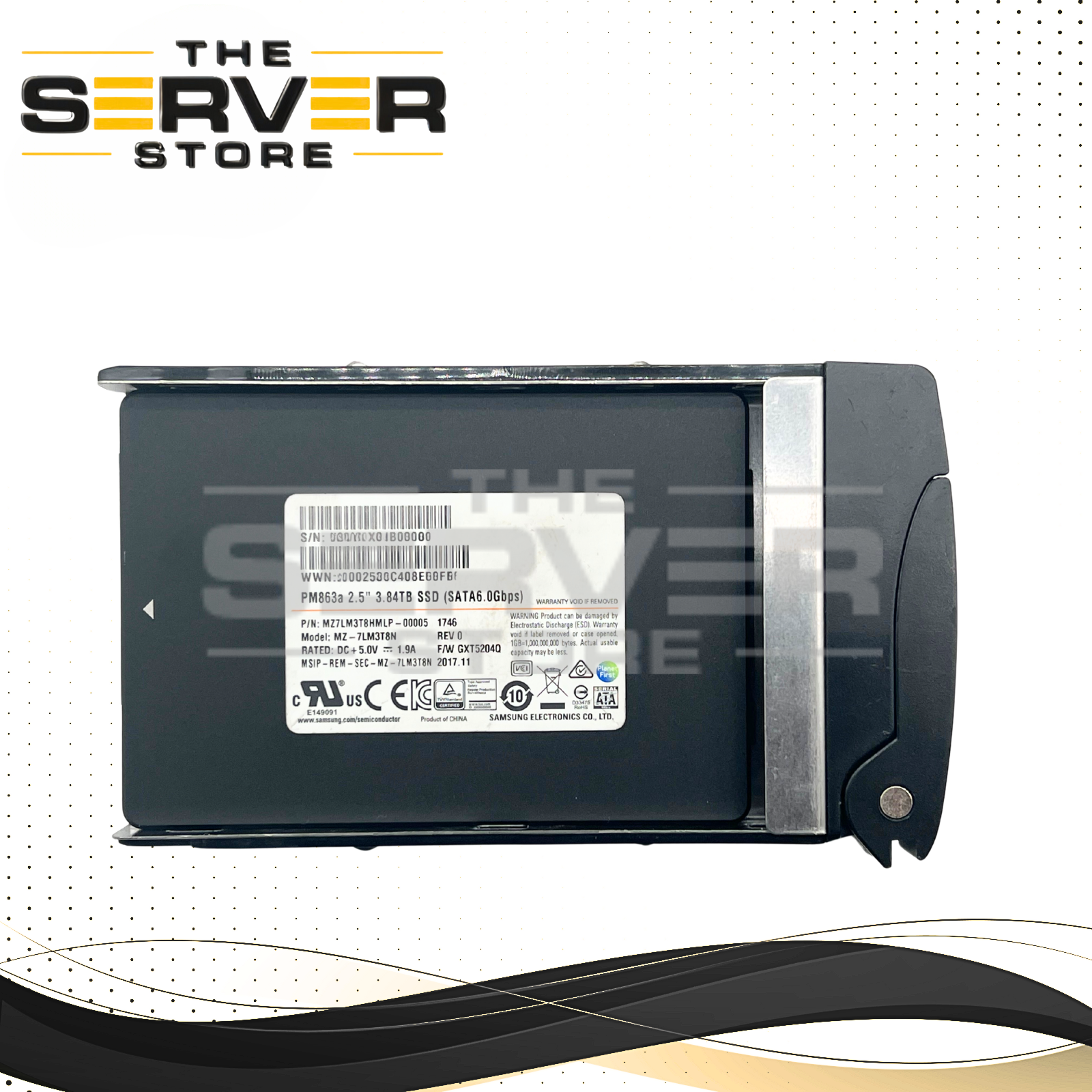 Samsung 3.84TB SATA 6G RI SFF 2.5" SSD PM863a MZ-7LM3T8N MZ7LM3T8HMLP for Supermicro Server