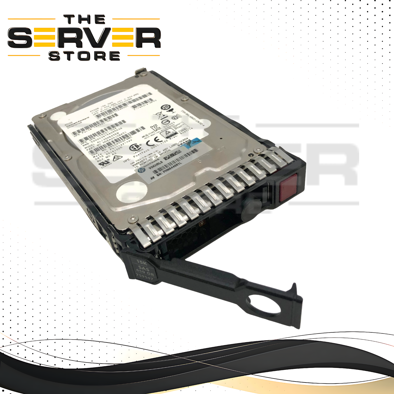 HPE 450GB 15K 12G SAS 2.5" SFF Enterprise HDD W/Tray 744995-002 EH0450JDXBB