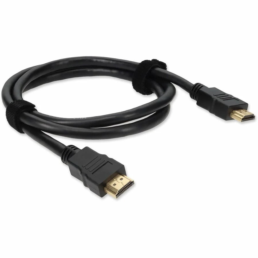 AddOn 1m HDMI 1.4 Male to HDMI 1.4 Male Black Cable Which Supports Ethernet Channel For Resolution Up to 4096x2160 (DCI 4K)