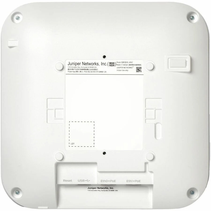 Mist AP47 Tri Band Wi-Fi 7 IEEE 802.11 a/b/g/n/ac/ax/be 28.80 Gbit/s Wireless Access Point - Indoor