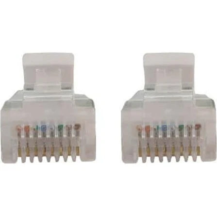 Eaton Tripp Lite Series Cat6a 10G Snagless Molded Slim UTP Ethernet Cable (RJ45 M/M), PoE, White, 10 ft. (3.1 m)