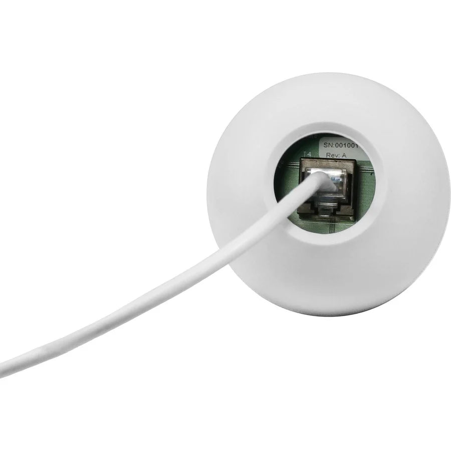 Vaddio EasyIP CeilingMIC D Microphone - For Conference Rooms - White