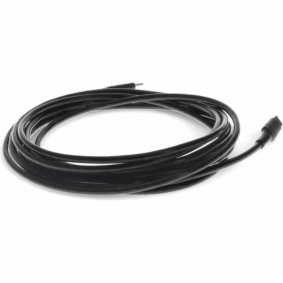 AddOn 2.0m (6.6ft) USB C Male to USB C Male USB 2.0 Sync and Charge Black Cable