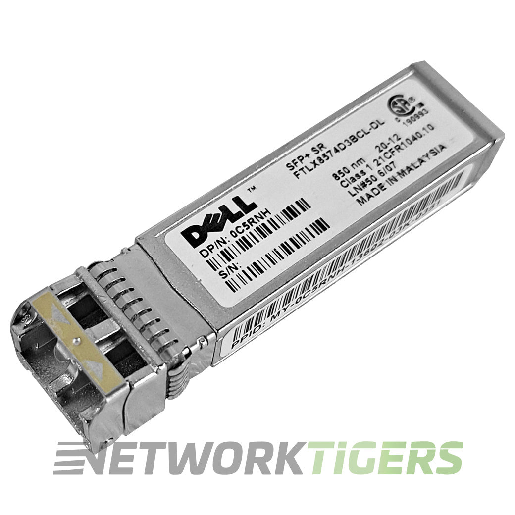Dell C5RNH BASE-SR 10GB 850nm FTLX8574D3BCL-DL MMF SFP+ Transceiver