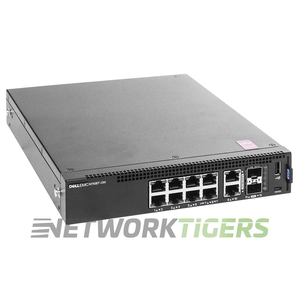 NEW Dell N1108T-ON N1100 Series 8x 1GB RJ45 2x 1GB Combo Switch