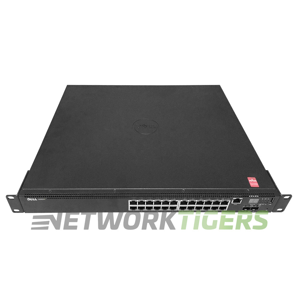 NEW Dell N2024P N2000 Series 24x 1GB PoE+ RJ45 2x 10GB SFP+ EMC Switch
