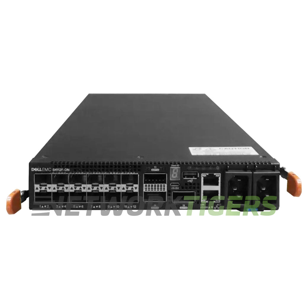 Dell S4112F-ON-RA EMC S-Series 12x 10GB SFP+ 3x 100GB QSFP28 B-F No OS10 Switch
