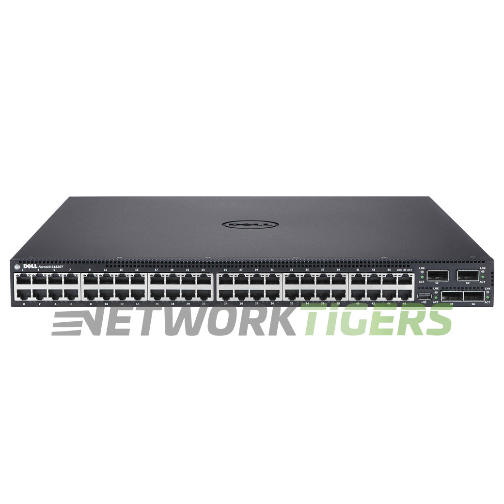 Dell S4820T-RA 48x 10GB Copper 4x 40GB QSFP+ Back-to-Front Airflow Switch