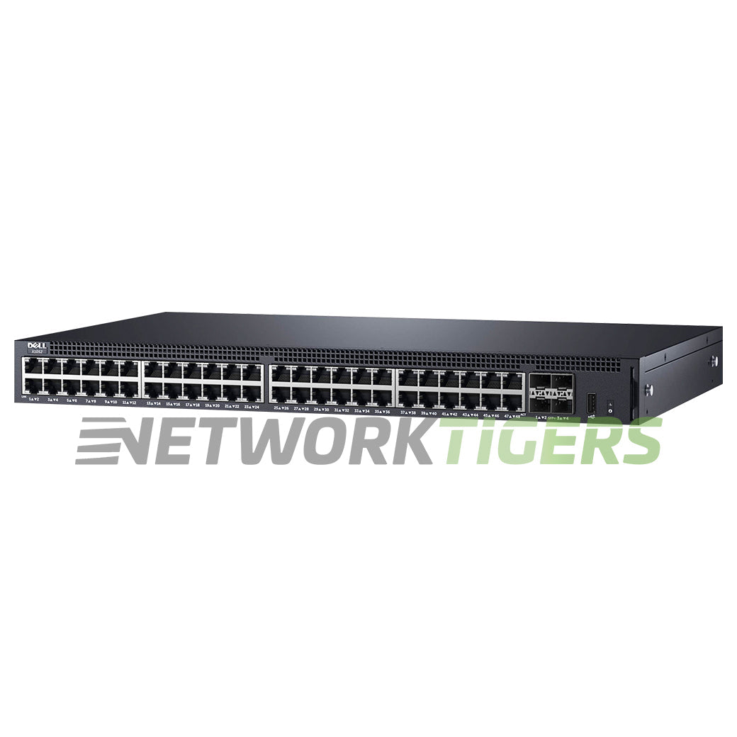 NEW Dell X1052 48x 1GB RJ45 4x 10GB SFP+ Front-to-Back Airflow Switch