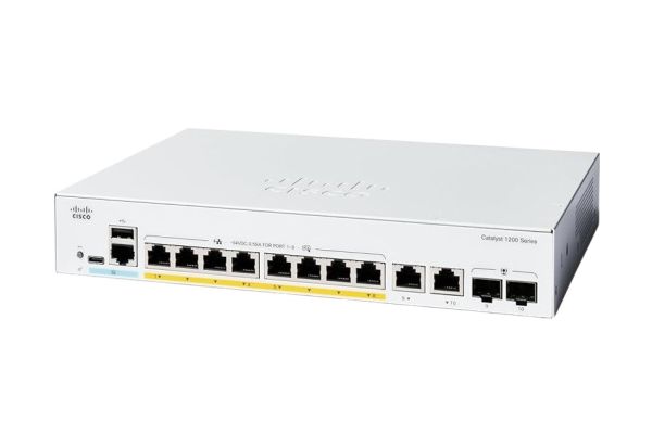 C1200-8P-E-2G - Cisco Catalyst 1200 8-Port Ge, Poe, Ext Ps, 2X1G Combo
