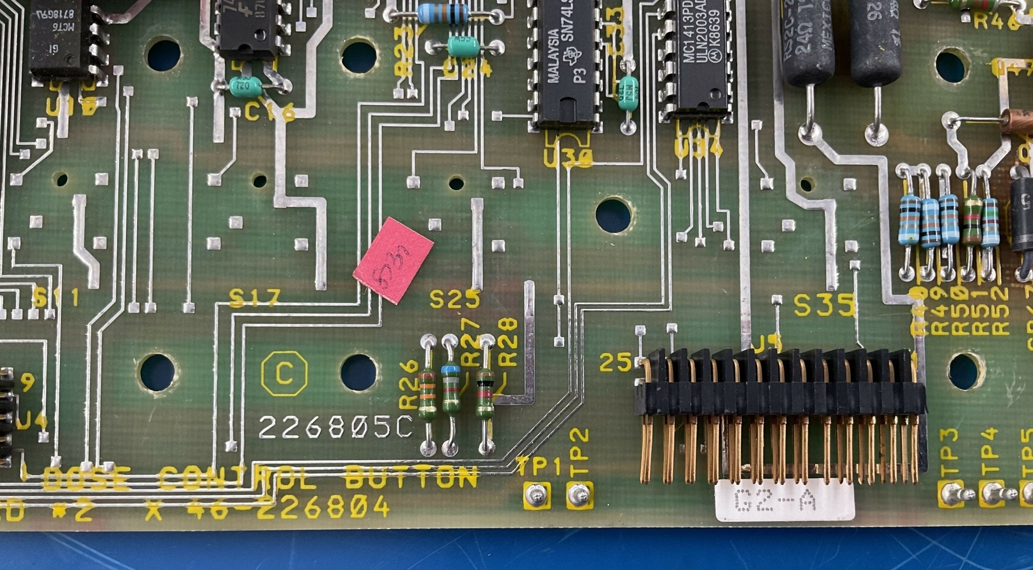 DOSE CONTROL BUTTON BOARD (46-226804G2-A) GE