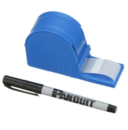 Label Dispenser Kit 1" W x 1.25"L Self-Laminating Vinyl 100/RL