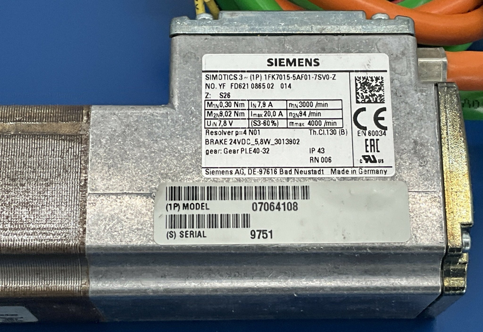DRIVE MOTOR TT (07064108/0864344) SIEMENS