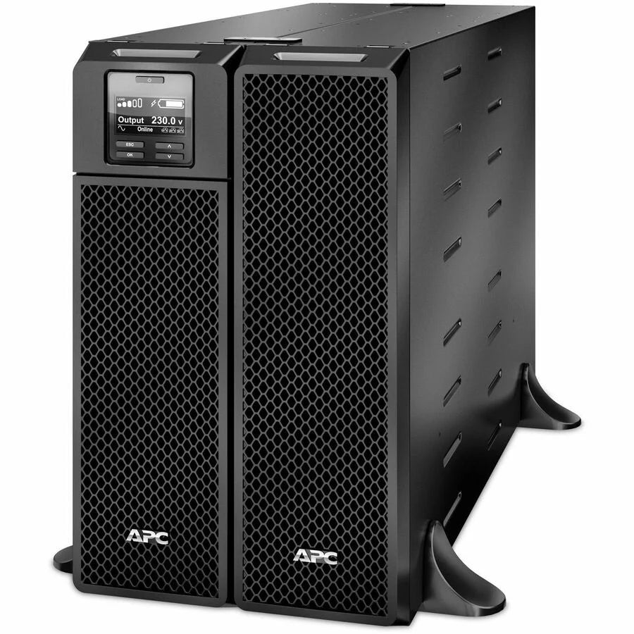 APC Smart-UPS On-Line, 5kVA, Tower, 208V, 4x C13+4x C19 IEC outlets, Network Card+SmartSlot, Extended runtime, W/O rail kit