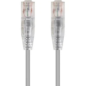 Monoprice SlimRun Cat6 28AWG UTP Ethernet Network Cable, 14ft Gray