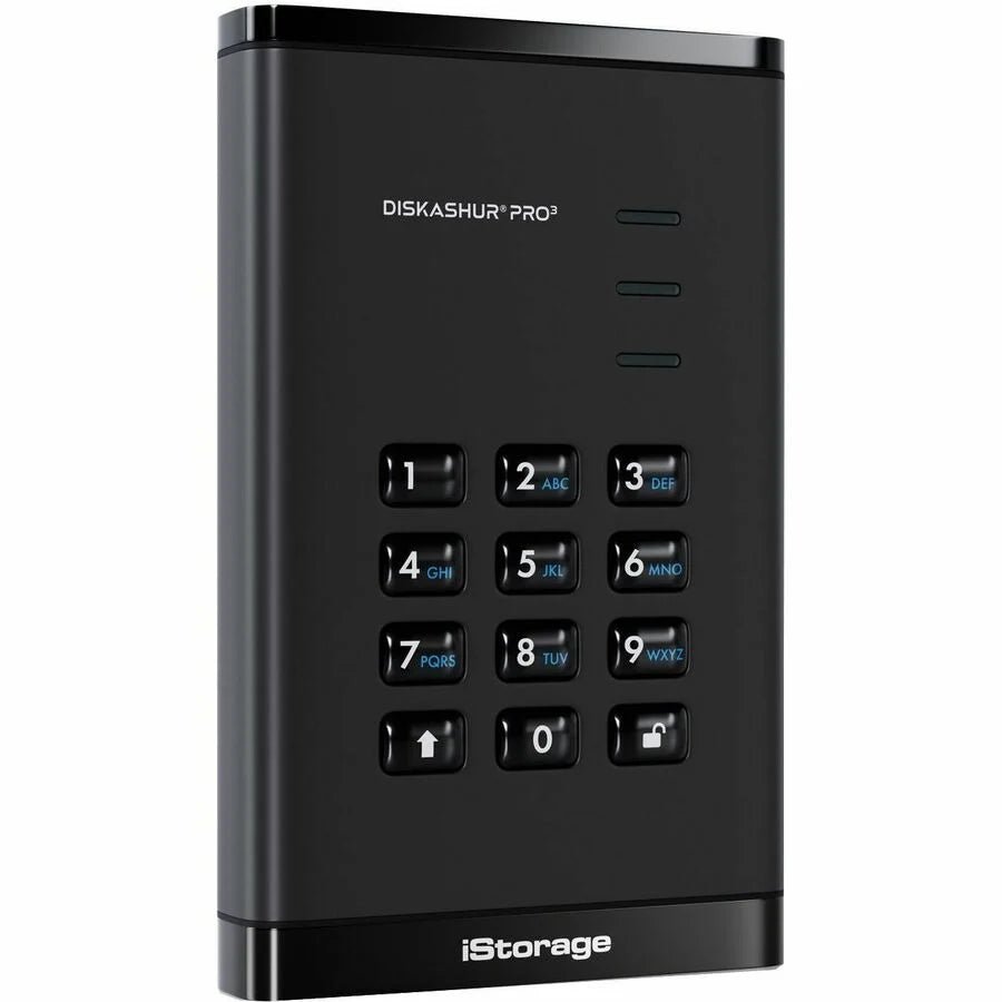 iStorage diskAshur PRO3 1 TB Portable Hard Drive | FIPS 140-3 Level 3 Pending | Incorporated Common Criteria EAL 5+ | PIN protected | Dust/Water Resistant | TAA Compliant