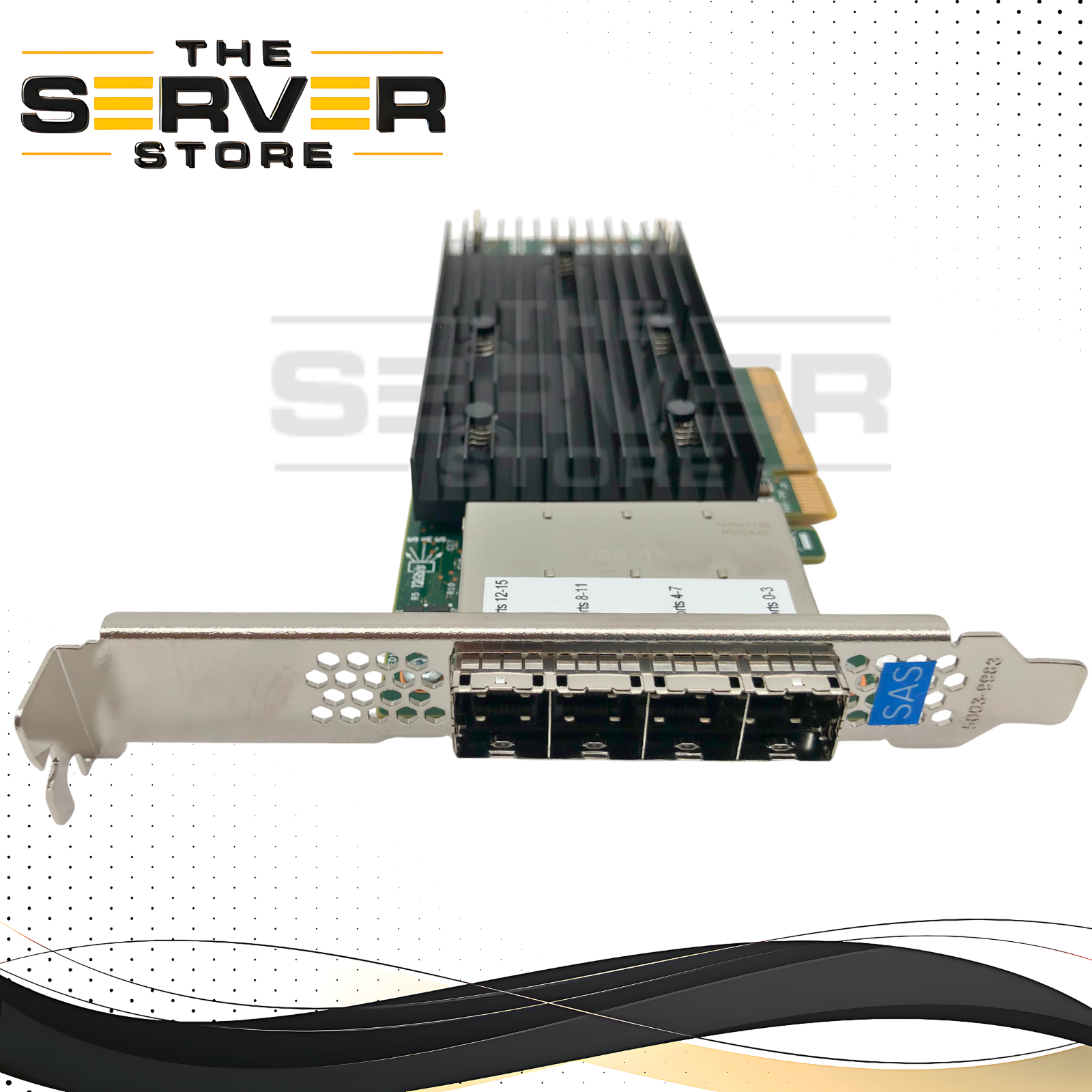Avago LSI SAS9305-16e 16-Port External 12Gb/s SAS/SATA Host Bus Adapter (HBA) with IT Mode Firmware. PCIe 3.0 x8. P/N: 03-25704-02007.