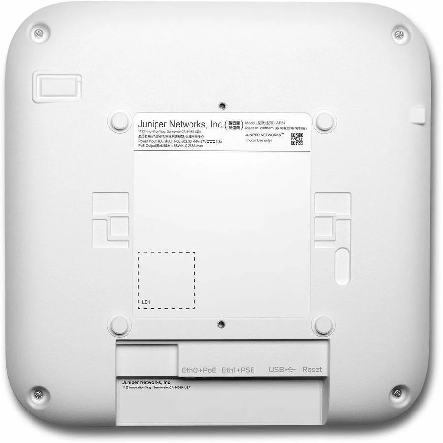 Juniper AP36 Tri Band Wi-Fi 7 IEEE 802.11 a/b/g/n/ac/ax/be 17.98 Gbit/s Wireless Access Point - Indoor